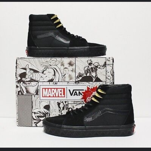 VANS Marvel X Black Panther Sk8 Hi - Picture 8 of 9